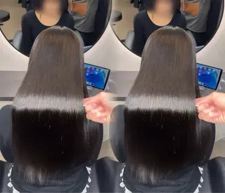 ロング カラー ヘアアレンジ 新宿 /髪質改善/ 縮毛矯正/ヒュウガのヘアスタイル