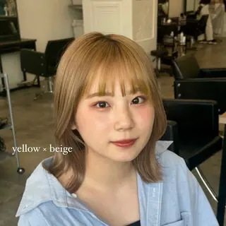 ショート カラー レイヤー/ボブ/透明 感カラー/佐藤奈由のヘアスタイル