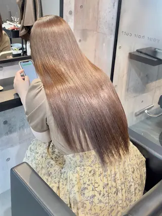 ロング カラー 髪質改善縮毛矯正 💍谷口克也のヘアスタイル