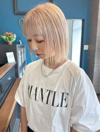 ショート 𝑭𝒖𝒌𝒂🩶 モテ髪×透明感カラーのヘアスタイル