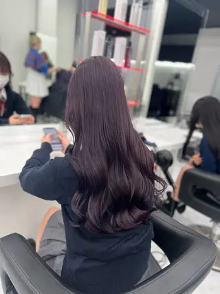 ロング カラー ヘアアレンジ ダブルカラー特化💖 韓国ヘア💖りくのヘアスタイル