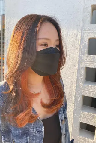 ロング カラー ゆうこ 🩷🩶のヘアスタイル