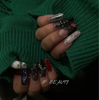 ネイル if Hair＆Nail Salon所属・IKA /海外ネイル /個性派/ワンホンのネイルデザイン