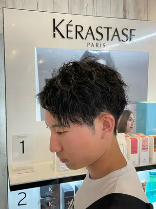 パーマ メンズ 飯田 来夢のヘアスタイル