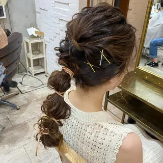 ロング まつパ・ヘアセット ♡Chinami♡のマツエク・マツパデザイン