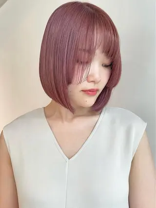 ショート ボブ/ハイトーン 🍄Kurumi🍄のヘアスタイル