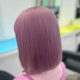 ミディアム カラー 🎀🧁ダメージレス 艶髪カラー🧁🎀のヘアスタイル
