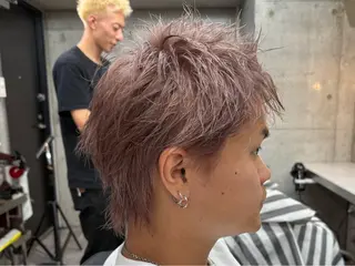 ショート カラー 🔥上野メンズ専門 青柳コウタのヘアスタイル