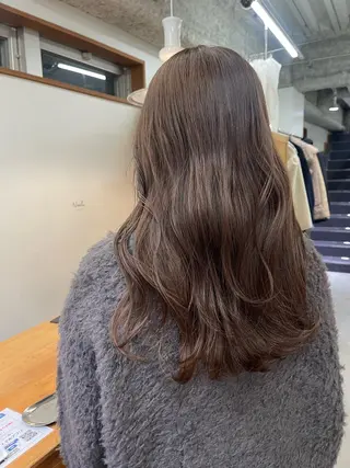 ロング 蜂須賀🐝縮毛矯正 ストレートパーマのヘアスタイル