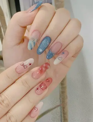 ネイル 長さだし専門店 M2　rikaのネイルデザイン