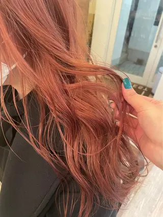 セミロング 暖色カラー/レイヤー カット/Yunaのヘアスタイル