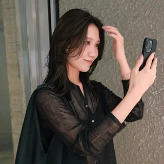 ミディアム カラー 東山 涼嘉のヘアスタイル