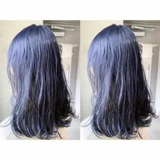 セミロング カラー エクステ/カラー 髪質改善/トミタのヘアスタイル