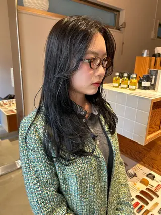 ロング カラー land所属・透明感カラー/レイヤ ー🌙Honokaのヘアスタイル