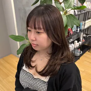 セミロング 暖色/ボブ/吉岡美音 GIEN NU茶屋町のヘアスタイル