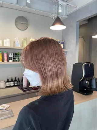 ミディアム カラー 韓国風/オシャレ /縮毛矯正/滝口琴未のヘアスタイル