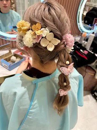 ミディアム Delight ヘアメイク着付けのヘアスタイル