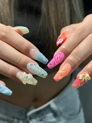 ネイル Hata nail 🎀個性派ニュアンスのネイルデザイン