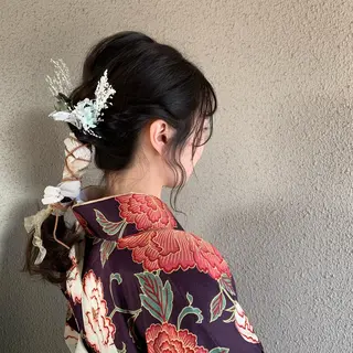 セミロング ヘアアレンジ chouette/ 根本優希のヘアスタイル