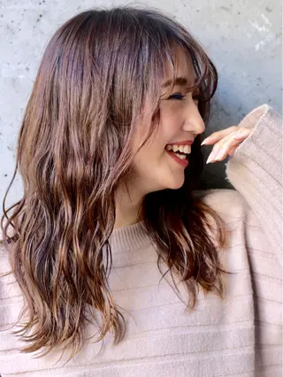 ミディアム 難波/心斎橋/ボブ/ 髪質改善/ハイトーンのヘアスタイル