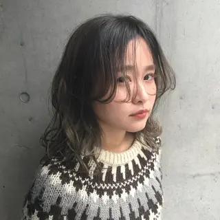 ミディアム tatsumi/ボブ ウルフ/レイヤーのヘアスタイル