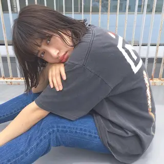 ショート ミディアム セミロング ロング カラー ヘアアレンジ レイヤーカット BLend 渋谷のヘアスタイル