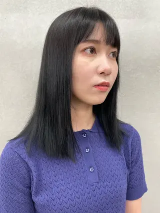 セミロング カラー ONYX 表参道所属・ショート/ボブ/似 合わせ/顔周りカットのヘアスタイル