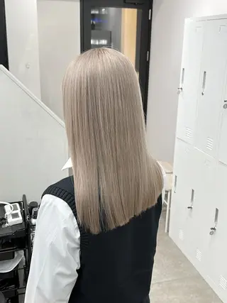 セミロング カラー ✨【公式】 juhl.横浜✨のヘアスタイル