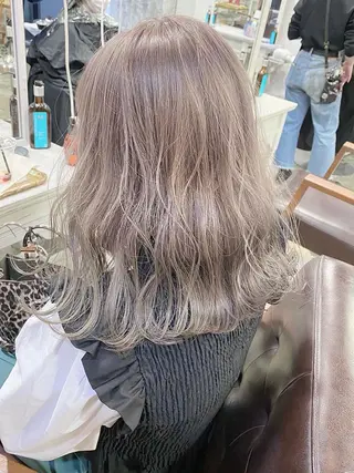 セミロング カラー Piaコータロー ハイトーン&‪ボブのヘアスタイル