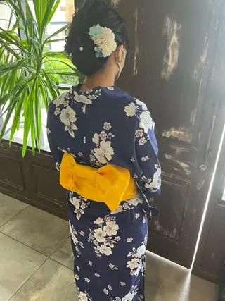 ミディアム ヘアアレンジ 川越 輝梨奈のヘアスタイル