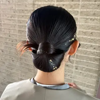 ミディアム ヘアアレンジ 無料カットモデル/ セット/COCOKAのヘアスタイル