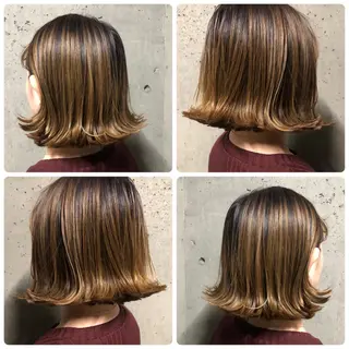 ミディアム ツバサ 髪質改善のヘアスタイル