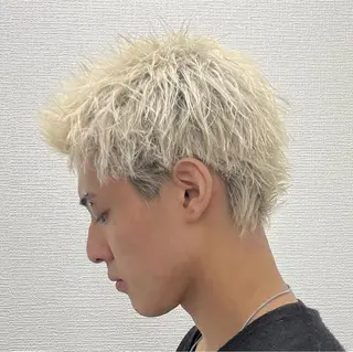 ショート カラー パーマ メンズ 🔥メンズ 特化🔥菊水皐暉🔥のヘアスタイル