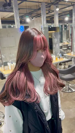 ロング カラー *モデル募集🤍横浜 透明感カラー🫧のヘアスタイル