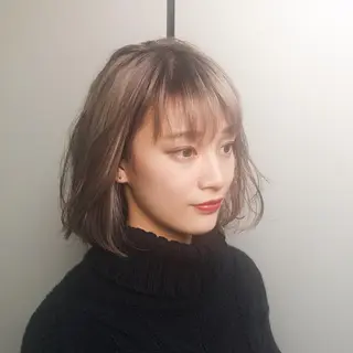 ミディアム カラー 苅北 泰輔のヘアスタイル