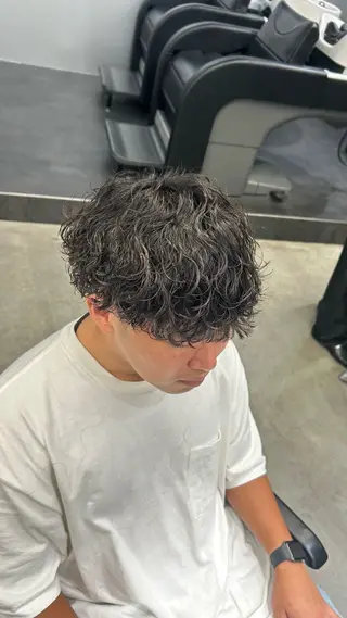 パーマ メンズ 藤平海音/fifth PARKのヘアスタイル