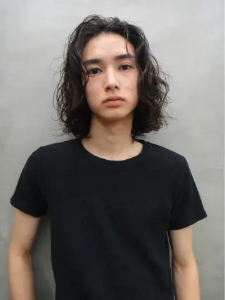 パーマ メンズ メンズカット パーマ[佐橋]のヘアスタイル