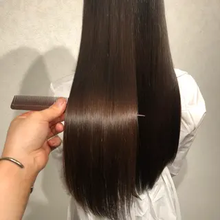 ロング ムトウセイマ/艶髪 /艶ケアWブリーチのヘアスタイル