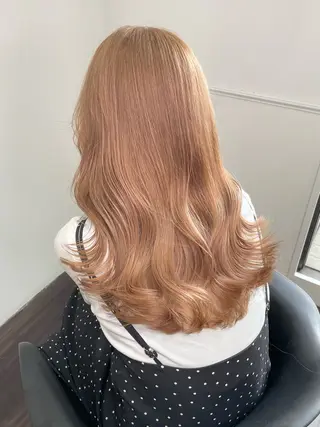 セミロング カラー ヘアアレンジ maoブリーチ無し 似合わせカラーのヘアスタイル