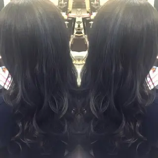 セミロング カラー ヘアアレンジ TOTAL BEAUTY BREK 袋井店所属・BREK 袋井店のヘアスタイル