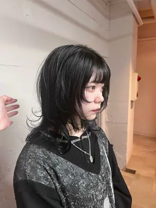 ミディアム tokute Takahashiのヘアスタイル