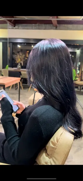 ロング カラー ダブルカラー/ 透明感/SHISEIのヘアスタイル