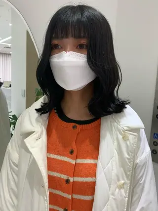 セミロング カラー 韓国ヘア🇰🇷/ 顔周り/松田光里のヘアスタイル