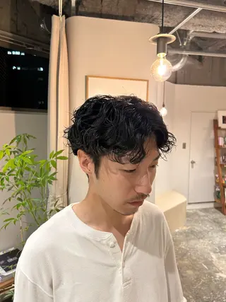 パーマ メンズ 佐藤 来輝のヘアスタイル