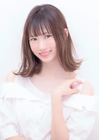 ミディアム カラー パーマ ヘアアレンジ 【公式】amble luxe池袋東口🩷のヘアスタイル