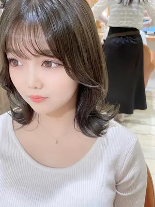 ミディアム 小幡永吉 ✨ショート✨韓国✨のヘアスタイル