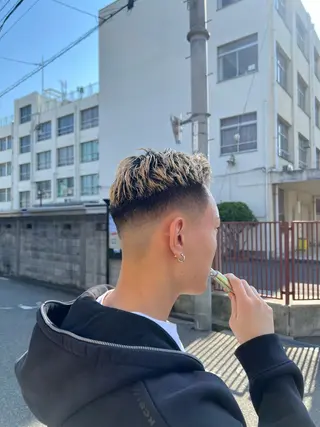 ショート メンズ 稲村 獅童のヘアスタイル