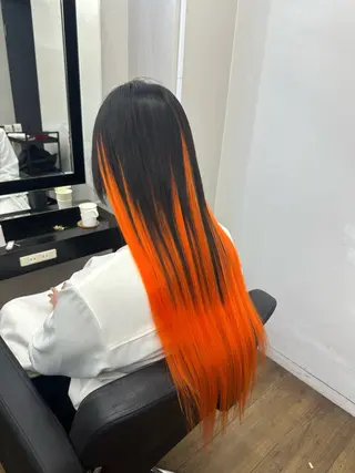 ロング 韓国ヘア×ハイトーン AYA💫のヘアスタイル