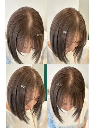 ショート カラー M所属・ハイトーン/透け感 カラー🎀真香のヘアスタイル