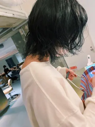 ミディアム カラー パーマ tension 【テンション】のヘアスタイル